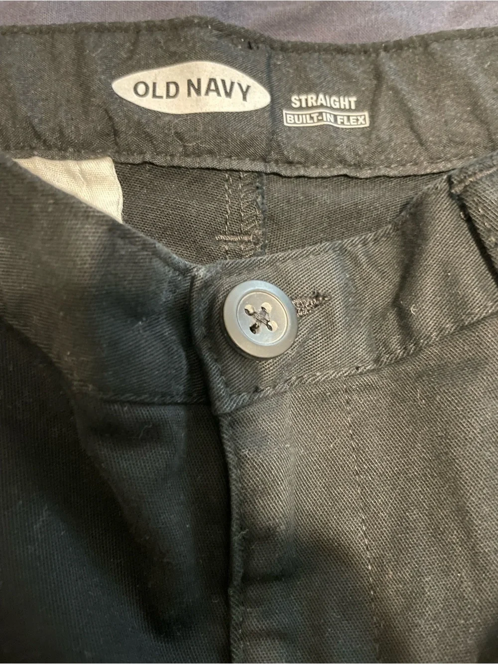 Old Navy Boys’ Black Straight Leg Pants